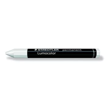   Jelölőkréta, mindenre író, vízálló (omnigraph), STAEDTLER "Lumocolor 236", fehér