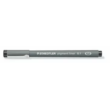  Tusfilc, 0,1 mm, STAEDTLER "Pigment Liner 308", fekete