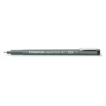   Tusfilc, 0,1 mm, STAEDTLER "Pigment Liner 308", fekete
