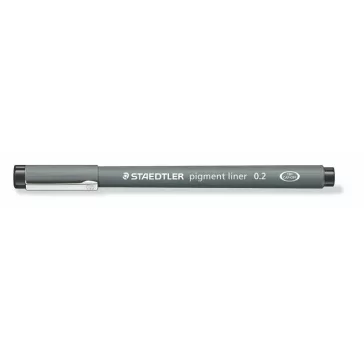   Tusfilc, 0,2 mm, STAEDTLER "Pigment Liner 308", fekete