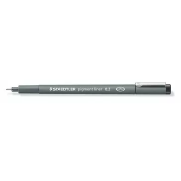   Tusfilc, 0,2 mm, STAEDTLER "Pigment Liner 308", fekete