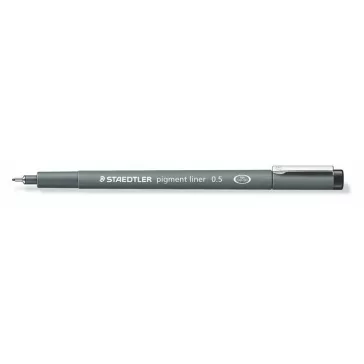   Tusfilc, 0,5 mm, STAEDTLER "Pigment Liner 308", fekete