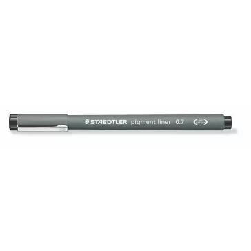   Tusfilc, 0,7 mm, STAEDTLER "Pigment Liner 308", fekete