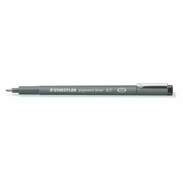   Tusfilc, 0,7 mm, STAEDTLER "Pigment Liner 308", fekete