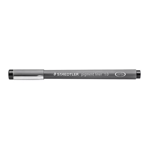 Tusfilc, 1 mm, STAEDTLER "Pigment Liner 308", fekete