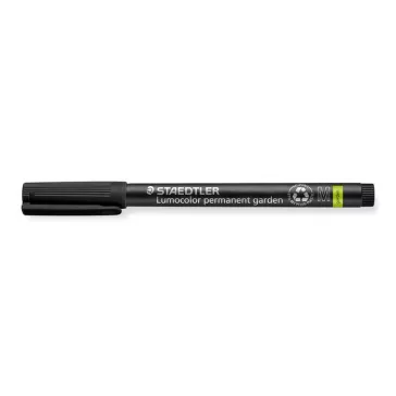   Alkoholos marker, 1 mm, kúpos, STAEDTLER "Lumocolor® garden 319 GM", fekete