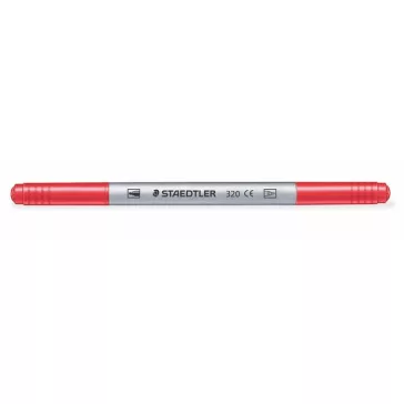   Filctoll készlet, 1-3 mm, kétvégű, kimosható, STAEDTLER "Noris® 320, 12 különböző szín