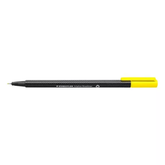 Tűfilc, 0,3 mm, STAEDTLER "Triplus 334", sárga Tűfilc, 0,3 mm, STAEDTLER "Triplus 334", sárga