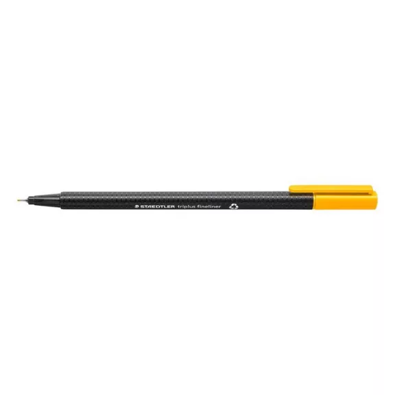 Tűfilc, 0,3 mm, STAEDTLER "Triplus 334", napsárga Tűfilc, 0,3 mm, STAEDTLER "Triplus 334", napsárga