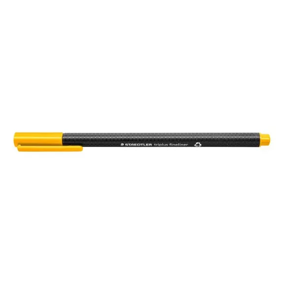 Tűfilc, 0,3 mm, STAEDTLER "Triplus 334", napsárga Tűfilc, 0,3 mm, STAEDTLER "Triplus 334", napsárga