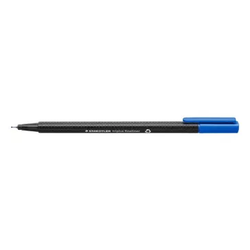  Tűfilc, 0,3 mm, STAEDTLER "Triplus 334", ciánkék
