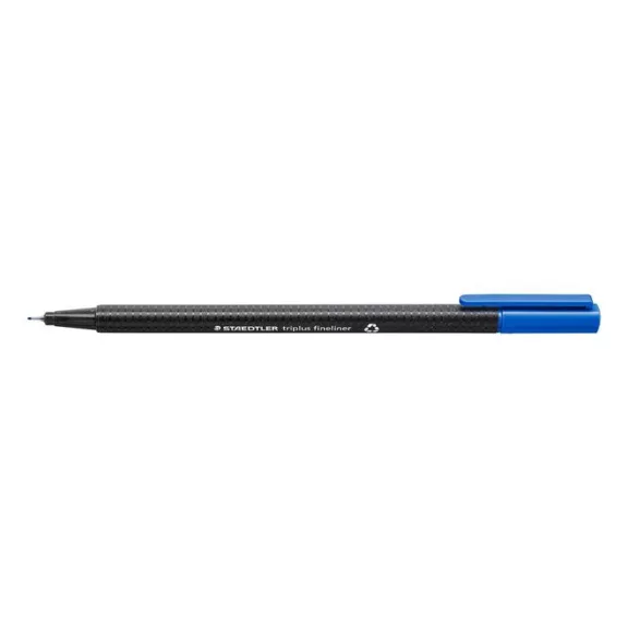Tűfilc, 0,3 mm, STAEDTLER "Triplus 334", ciánkék Tűfilc, 0,3 mm, STAEDTLER "Triplus 334", ciánkék