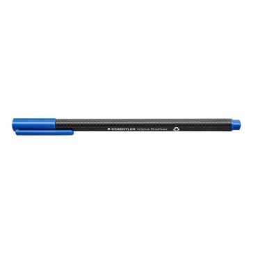   Tűfilc, 0,3 mm, STAEDTLER "Triplus 334", ciánkék