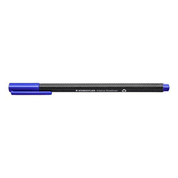 Tűfilc, 0,3 mm, STAEDTLER "Triplus 334", kék Tűfilc, 0,3 mm, STAEDTLER "Triplus 334", kék