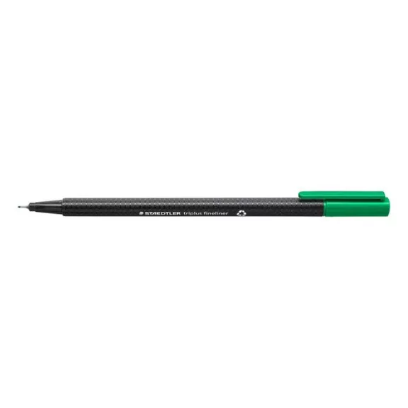 Tűfilc, 0,3 mm, STAEDTLER "Triplus 334", zöld Tűfilc, 0,3 mm, STAEDTLER "Triplus 334", zöld