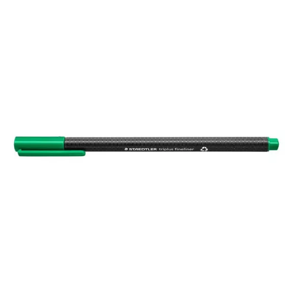 Tűfilc, 0,3 mm, STAEDTLER "Triplus 334", zöld Tűfilc, 0,3 mm, STAEDTLER "Triplus 334", zöld