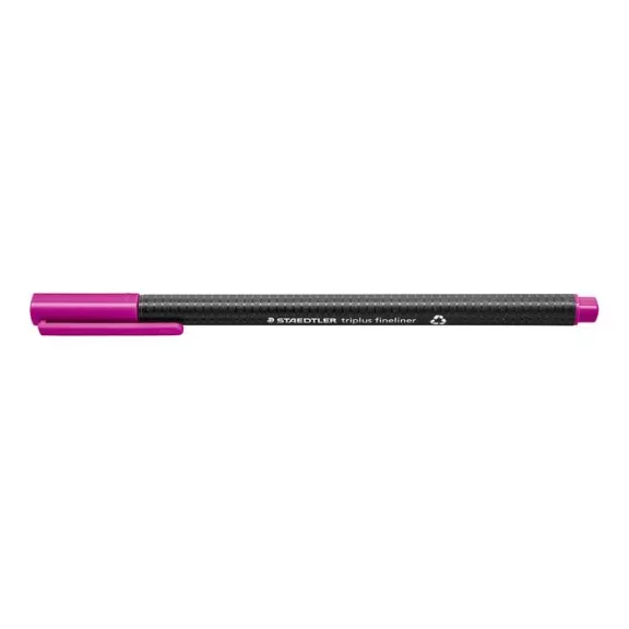Tűfilc, 0,3 mm, STAEDTLER "Triplus 334", sötétmályva