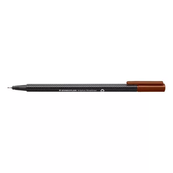 Tűfilc, 0,3 mm, STAEDTLER "Triplus 334", középbarna Tűfilc, 0,3 mm, STAEDTLER "Triplus 334", középbarna