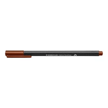   Tűfilc, 0,3 mm, STAEDTLER "Triplus 334", középbarna