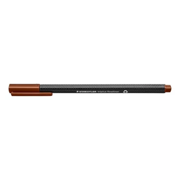Tűfilc, 0,3 mm, STAEDTLER "Triplus 334", középbarna Tűfilc, 0,3 mm, STAEDTLER "Triplus 334", középbarna