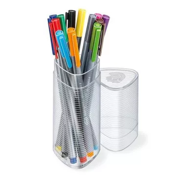   Tűfilc készlet, 0,3 mm, STAEDTLER "Triplus 334", 12 különböző szín
