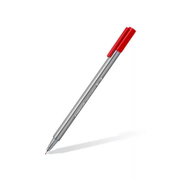 Tűfilc készlet, 0,3 mm, STAEDTLER "Triplus 334", 12 különböző szín