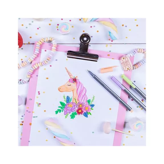 Tűfilc készlet, 0,3 mm, STAEDTLER "Triplus Pastel 334", 6 pasztell szín