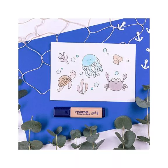 Szövegkiemelő, 1-5 mm, STAEDTLER "Textsurfer Classic Pastel 364 C", homok