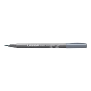   Ecsetirón készlet, STAEDTLER "Pigment 372", 6 különböző fekete és szürke árnyalat