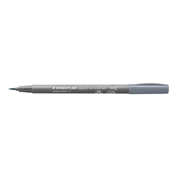 Ecsetirón készlet, STAEDTLER "Pigment 372", 6 különböző fekete és szürke árnyalat Ecsetirón készlet, STAEDTLER "Pigment 372", 6 különböző fekete és szürke árnyalat
