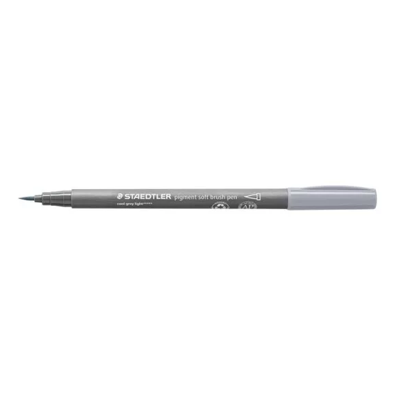 Ecsetirón készlet, STAEDTLER "Pigment 372", 6 különböző fekete és szürke árnyalat Ecsetirón készlet, STAEDTLER "Pigment 372", 6 különböző fekete és szürke árnyalat