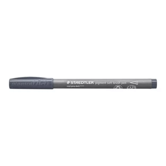 Ecsetirón készlet, STAEDTLER "Pigment 372", 6 különböző fekete és szürke árnyalat Ecsetirón készlet, STAEDTLER "Pigment 372", 6 különböző fekete és szürke árnyalat