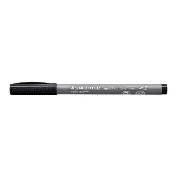 Ecsetirón készlet, STAEDTLER "Pigment 372", 6 különböző fekete és szürke árnyalat Ecsetirón készlet, STAEDTLER "Pigment 372", 6 különböző fekete és szürke árnyalat