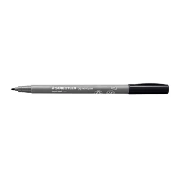   Filctoll, 1 mm, kúpos, 2 db, STAEDTLER® "Pigment pen 376", intenzív fekete