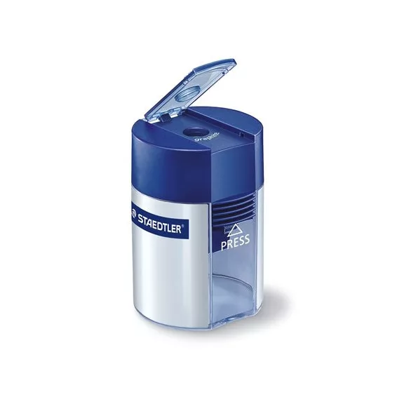 Hegyező, egylyukú, tartályos, STAEDTLER "511", kék Hegyező, egylyukú, tartályos, STAEDTLER "511", kék