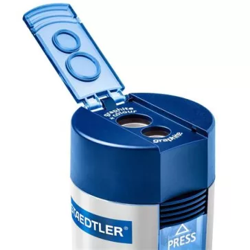   Hegyező, kétlyukú, tartályos, STAEDTLER "512", kék