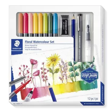   Ecsetirón készlet, kétvégű, STAEDTLER "Mixed Set 5", 8 különböző szín