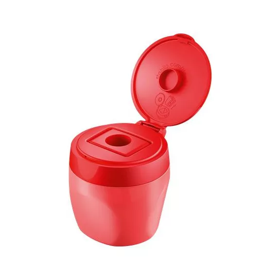 Színes ceruza készlet asztali tartóban, kerek, vastag, STABILO "Woody 3 in 1", 15 különböző szín, hegyezővel