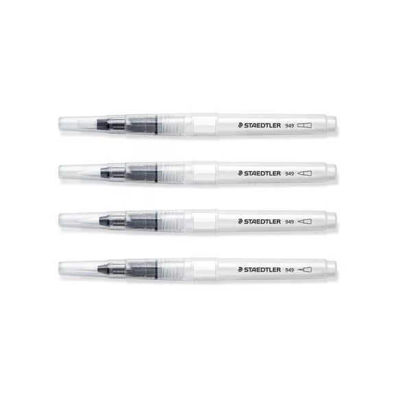 Ecsetkészlet, vízzel tölthető, STAEDTLER, "949", 4 különböző méret
