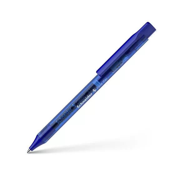 Zseléstoll, 0,4 mm, nyomógombos, SCHNEIDER "Fave Gel", kék