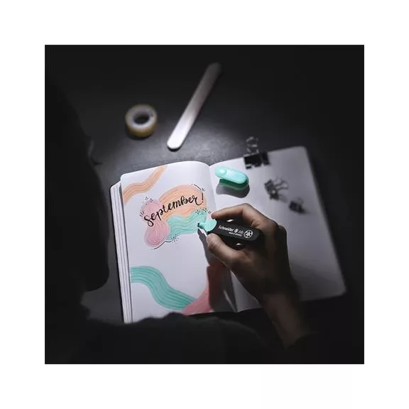 Szövegkiemelő, 1-5 mm, SCHNEIDER "Job Pastel", szürke