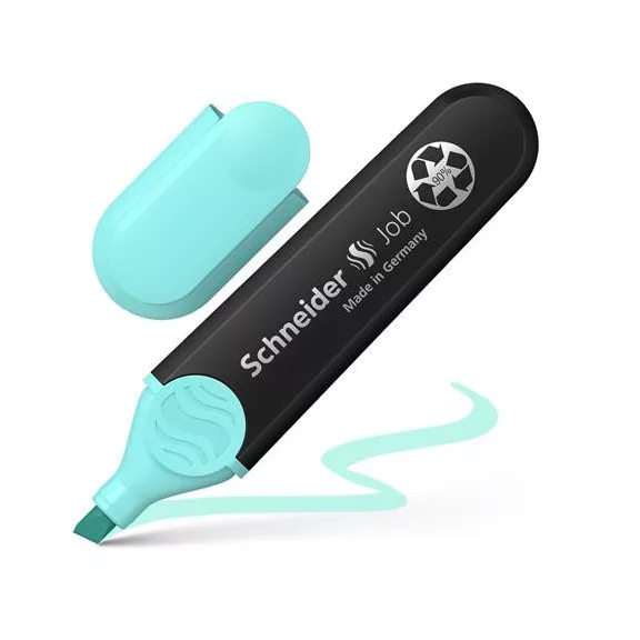 Szövegkiemelő készlet, 1-5 mm, SCHNEIDER "Job Pastel", 4 különböző pasztell szín