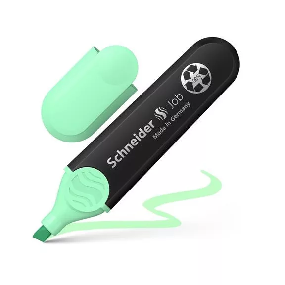 Szövegkiemelő készlet, 1-5 mm, SCHNEIDER "Job Pastel", 4 különböző pasztell szín