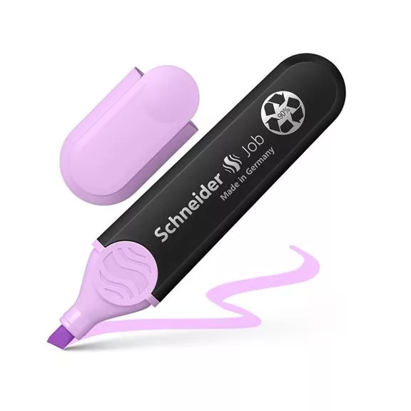 Szövegkiemelő készlet, 1-5 mm, SCHNEIDER "Job Pastel", 4 különböző pasztell szín