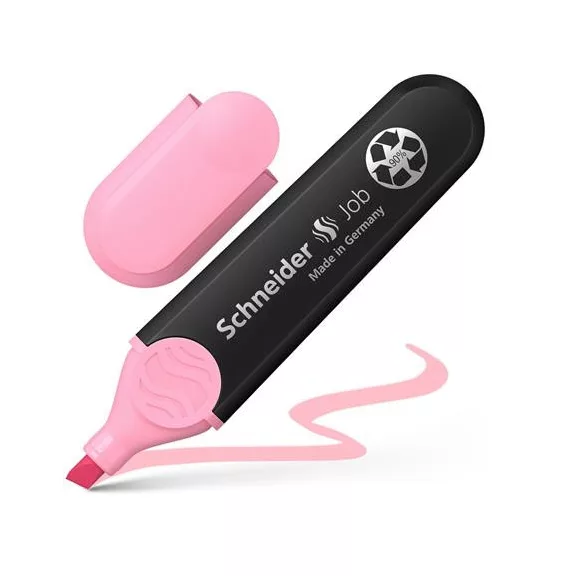 Szövegkiemelő készlet, 1-5 mm, SCHNEIDER "Job Pastel", 4 különböző pasztell szín