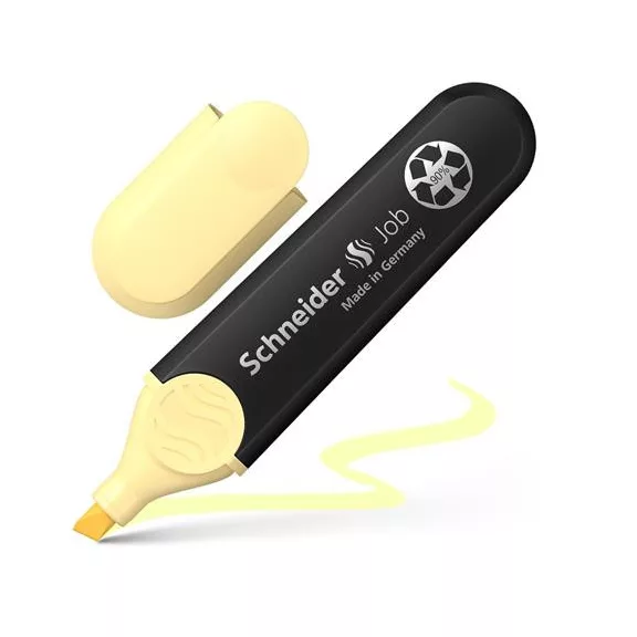 Szövegkiemelő készlet, 1-5 mm, SCHNEIDER "Job Pastel", 6 különböző pasztell szín