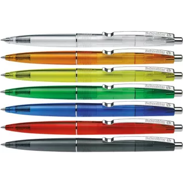   Golyóstoll, 0,5 mm, nyomógombos, vegyes színű test, SCHNEIDER "K20 Icy", kék