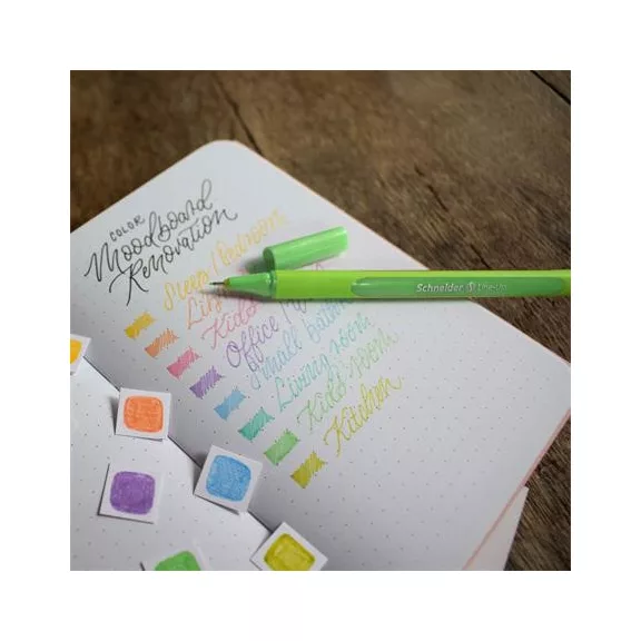 Tűfilc készlet, 0,4 mm, SCHNEIDER "Line-Up Pastel", 8 különböző pasztell szín