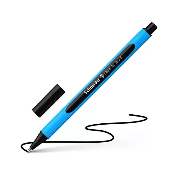 Golyóstoll, 0,7 mm, kupakos, SCHNEIDER "Slider Edge XB", fekete