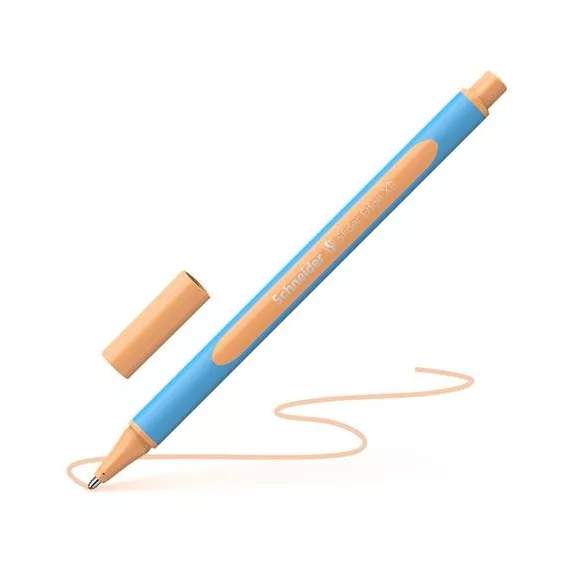 Golyóstoll, 0,7 mm, kupakos, SCHNEIDER "Slider Edge XB Pastel", barack